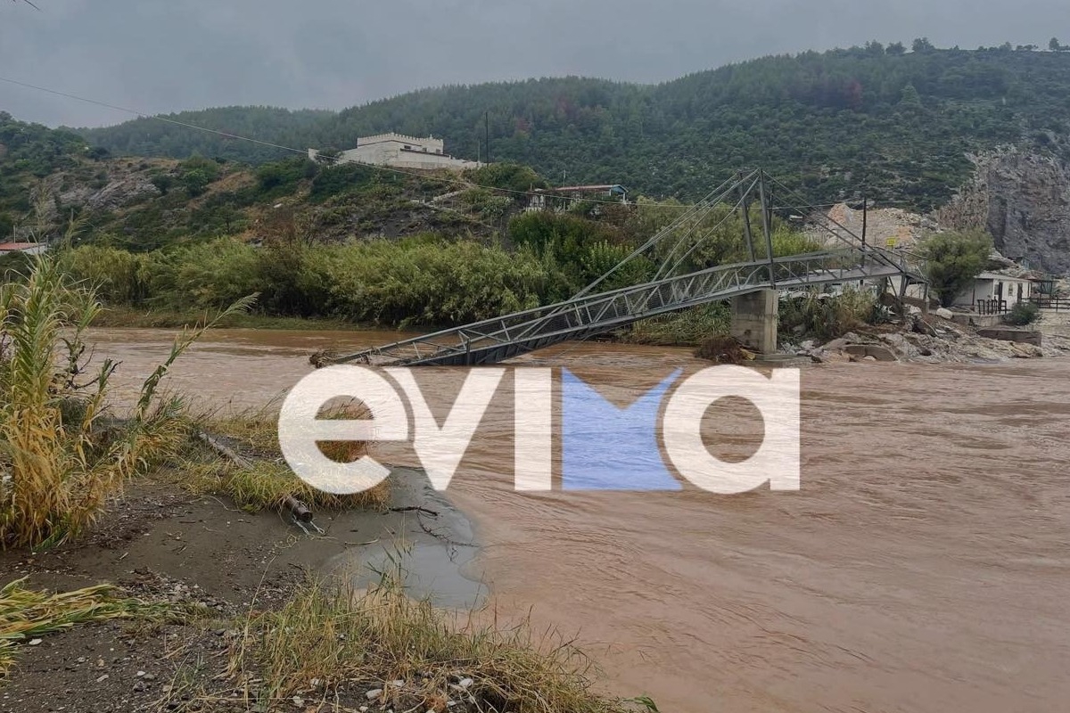 Εύβοια: Εικόνες αποκάλυψης – Καταστράφηκαν η παραλία στο Κυμάσι και το λιμάνι Μαντουδίου