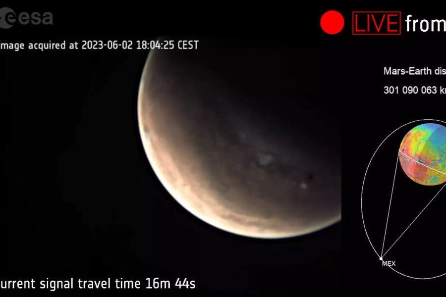 Ιστορική στιγμή: Η ESA μεταδίδει για πρώτη φορά live εικόνες από τον πλανήτη Αρη