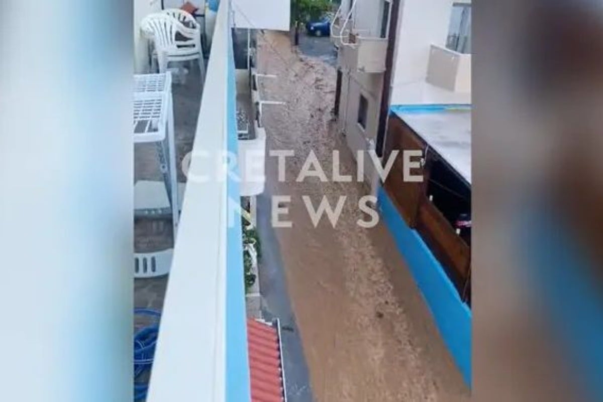 Απίστευτες εικόνες στην Κρήτη από την νεροποντή - «Βούλιαξε» το νησί - Δείτε βίντεο