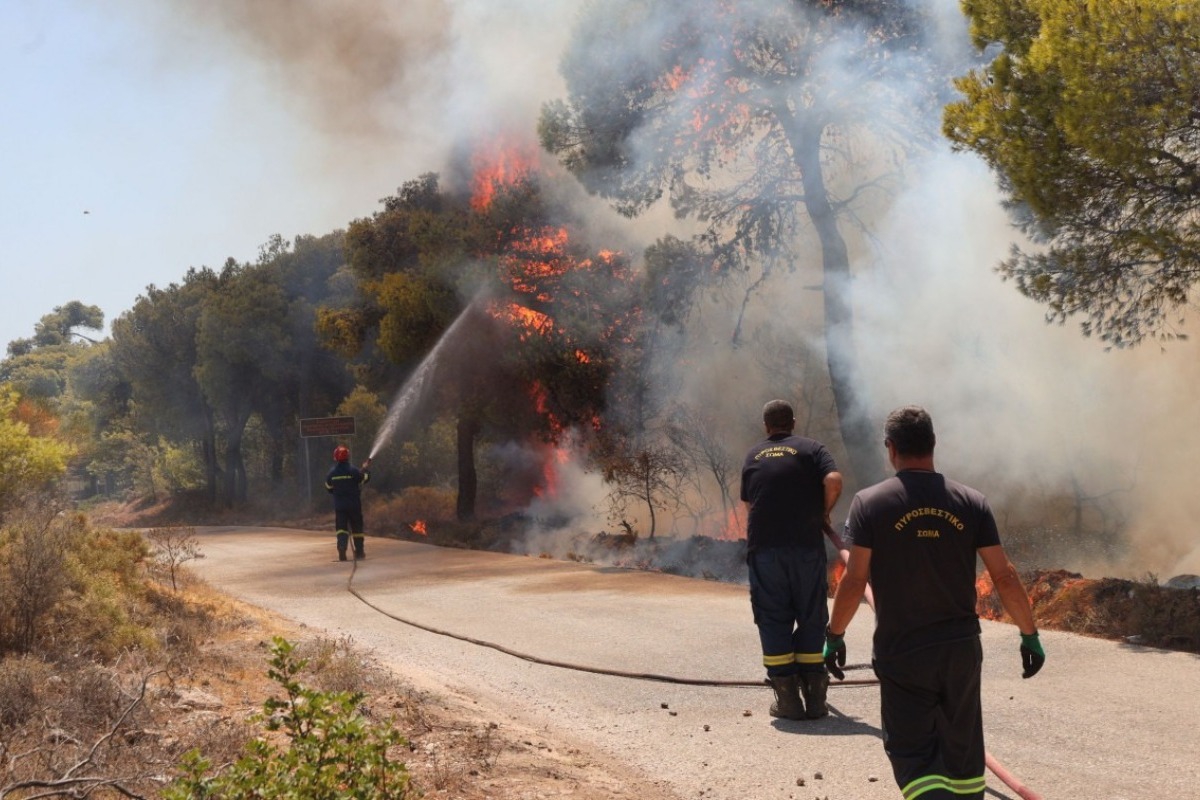Φωτιά τώρα: Τραυματίστηκαν 15 πυροσβέστες - Συνολικά 56 διακομιδές του ΕΚΑΒ