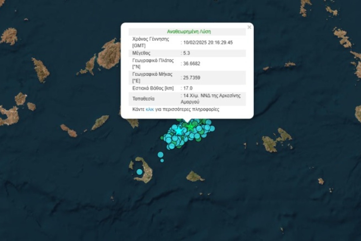 Ο μεγαλύτερος έως τώρα σεισμός στη Σαντορίνη - 5,3 Ρίχτερ ταρακούνησαν το νησί