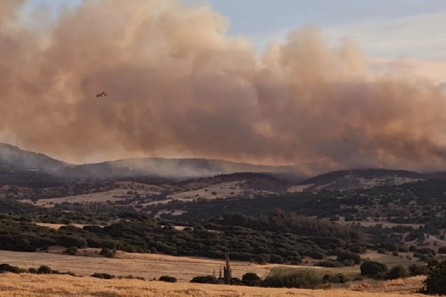 Φωτιά στο Ωραιόκαστρο Θεσσαλονίκης