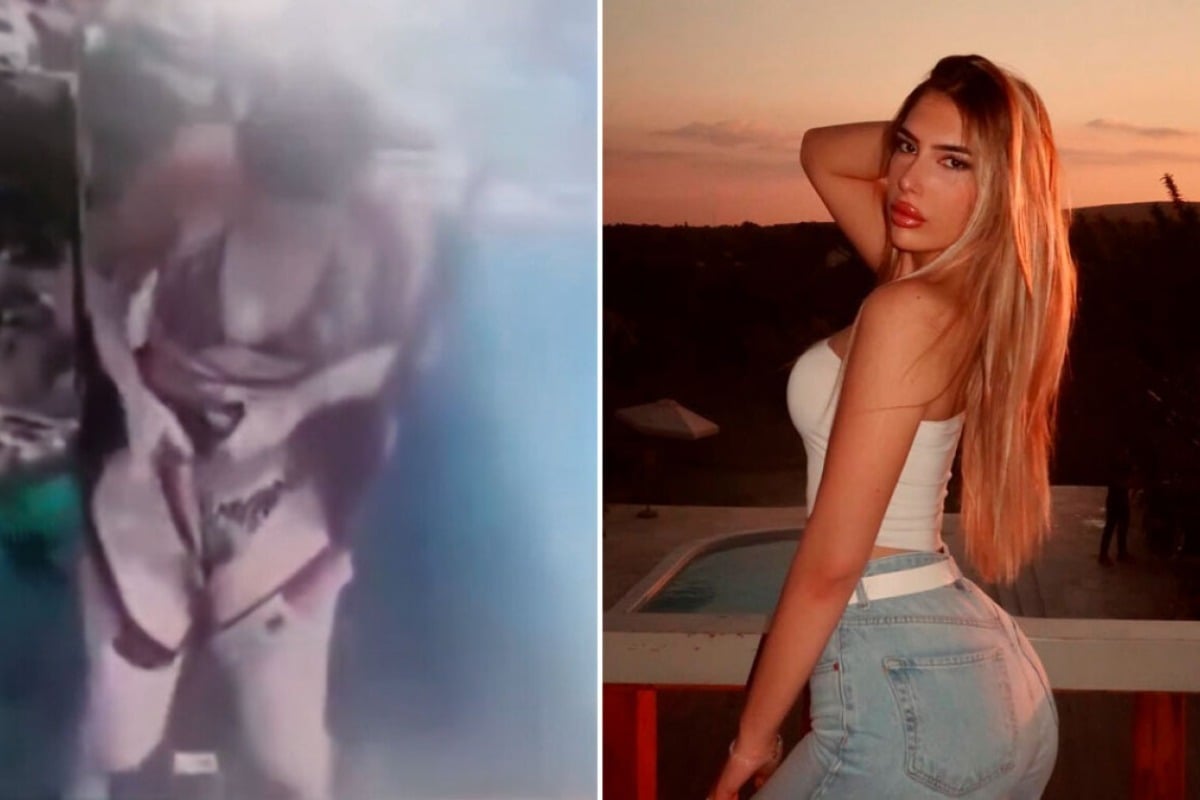 Η στιγμή που η 19χρονη λύνει τη ζώνη από το αλεξίπτωτο πλαγιάς και πέφτει από ύψος 50 μέτρων