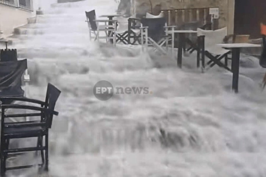Προβλήματα από τις καταιγίδες σε Ζάκυνθο, Κεφαλονιά και Ηράκλειο