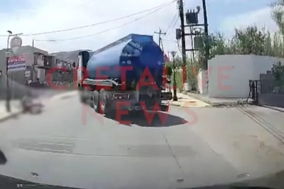 Σοβαρό τροχαίο στην Κρήτη: Βυτιοφόρο συγκρούστηκε με μοτοσυκλέτα