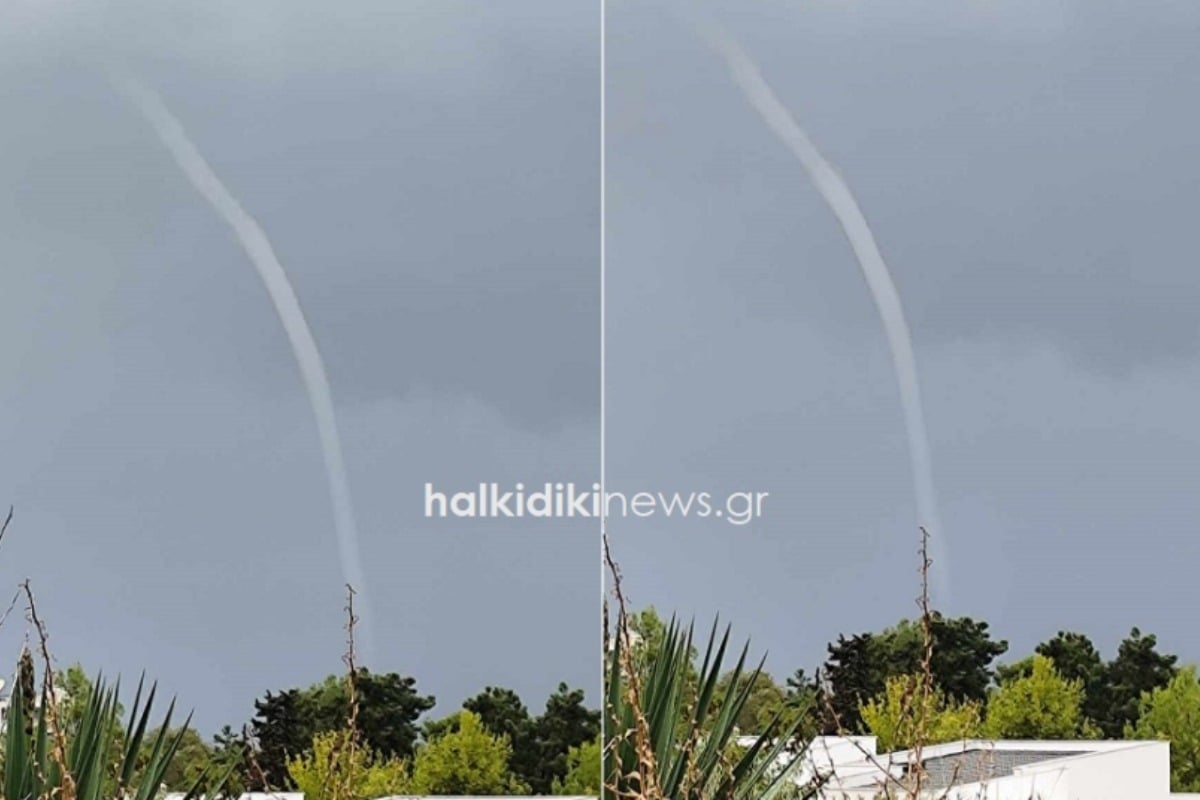 Χαλκιδική: Υδροστρόβιλος στον Τορωναίο κόλπο - Εντυπωσιακό βίντεο