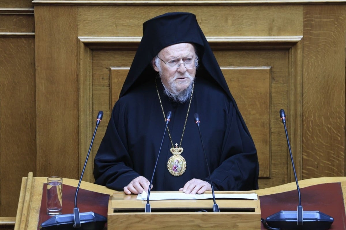 Ιστορική ομιλία Βαρθολομαίου στη Βουλή: Βαρθολομαίος στη Βουλή