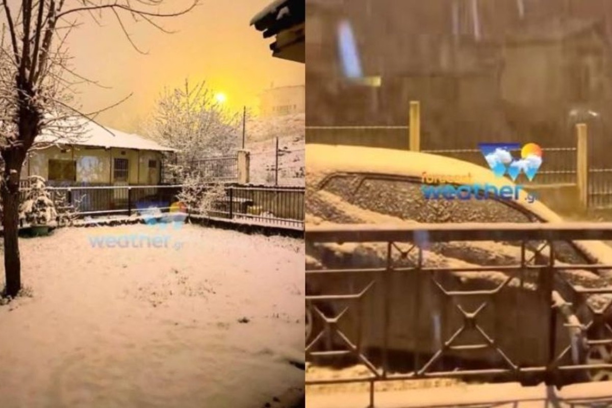 Στα «λευκά» η Ημαθία ένα μήνα πριν το καλοκαίρι: Μαγικές εικόνες από το χιονισμένο τοπίο στο Σέλι