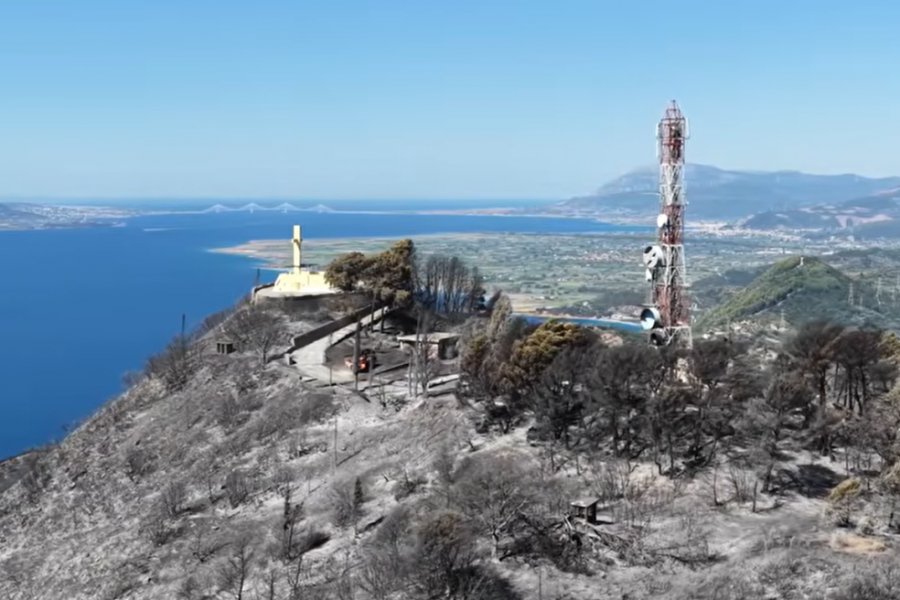 Drone κατέγραψε την καταστροφή που άφησε πίσω της η φωτιά στη Φωκίδα