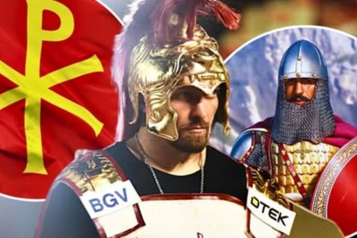 Ο Oleksandr Usyk έγινε ξανά viral με εμφάνιση Βυζαντινού πολεμιστή στο ρινγκ