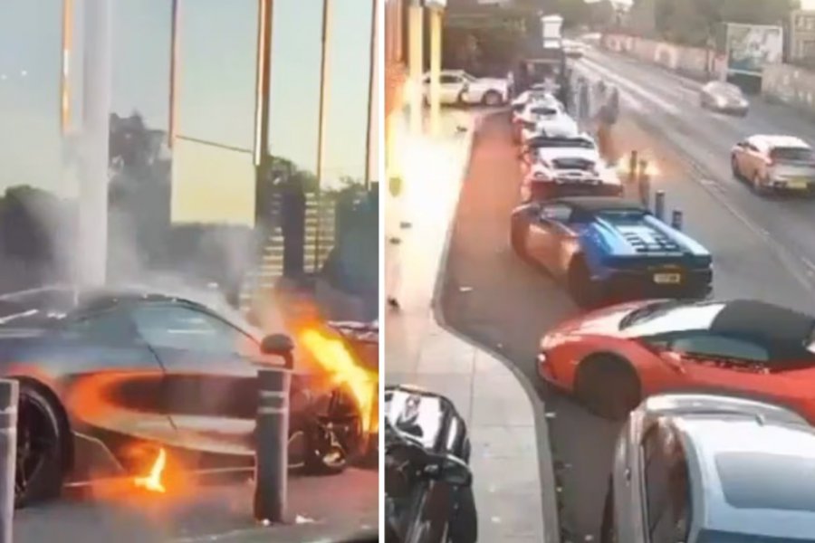 Επίθεση με βόμβες μολότοφ σε γαμήλιο γλέντι στο Μπέρμιγχαμ: Έκαψαν δύο supercars και επιτέθηκαν σε καλεσμένους, δείτε βίντεο